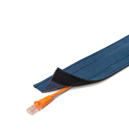 ELECTRIDUCT Dura Race Carpet Cord Cover- 4" x 100ft- Blue DRN4.00-100-BL